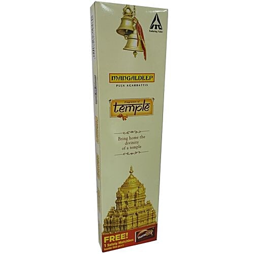 MANGALDEEP Puja Agarbatti - Fragrance of Temple 85 pcs