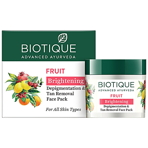 BIOTIQUE Fruit Brightening Depigmentation & Tan Removal Face Pack 50 g