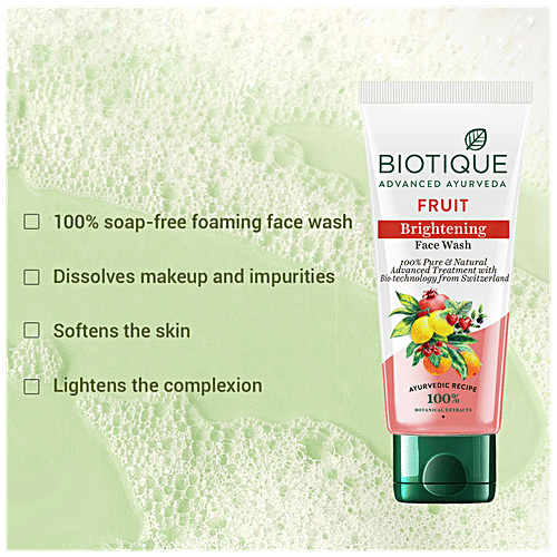 BIOTIQUE Brightening Face Wash - Fruit 50 ml