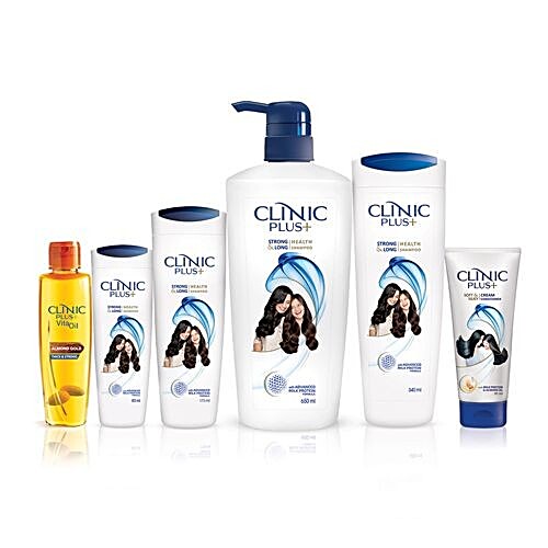 CLINIC PLUS Strong & Long Health Shampoo - Plus Milk Protein 80 ml