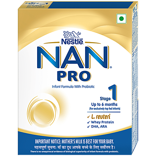 NESTLE NAN PRO Stage 1 Infant Formula Milk Powder For Babies Up To 6 months With Probiotic 400 g