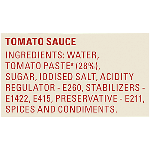 KISSAN No-Onion No-Garlic Tomato Sauce 850 g