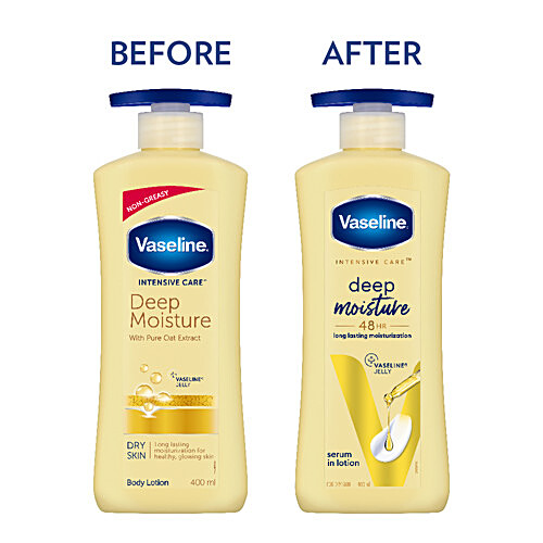 VASELINE Deep Moisture Serum In Lotion - For Dry Skin 400 ml