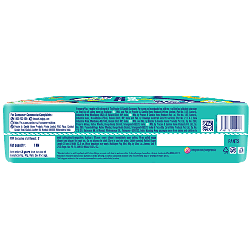 PAMPERS  Diaper Pants - Medium, All Round Protection, Anti-rash Blanket, New & Improved 11 pcs