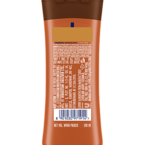 VASELINE Cocoa Glow Serum In Lotion - For Dry Skin 200 ml