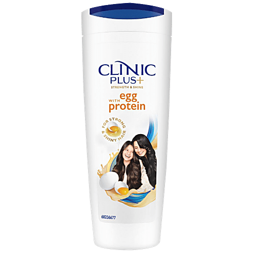 CLINIC PLUS Strength & Shine Shampoo - Egg Protein, For Strong & Shiny Hair 80 ml
