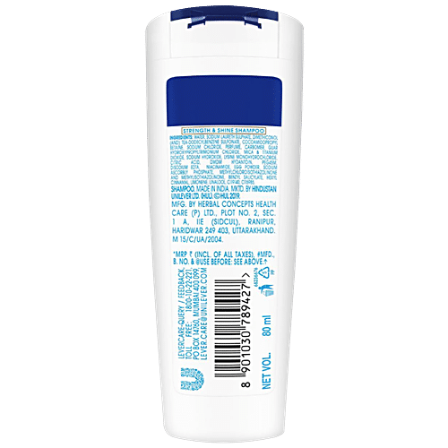 CLINIC PLUS Strength & Shine Shampoo - Egg Protein, For Strong & Shiny Hair 80 ml