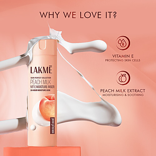 LAKME Peach Milk With Vit E + SPF 24 Moisture-Riser 200 ml