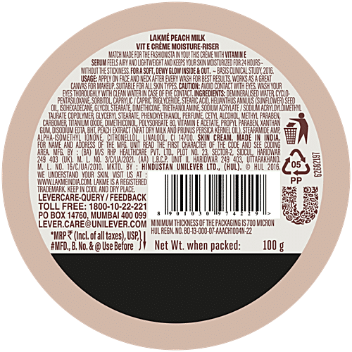 LAKME Soft Crème - Peach Milk 100 g