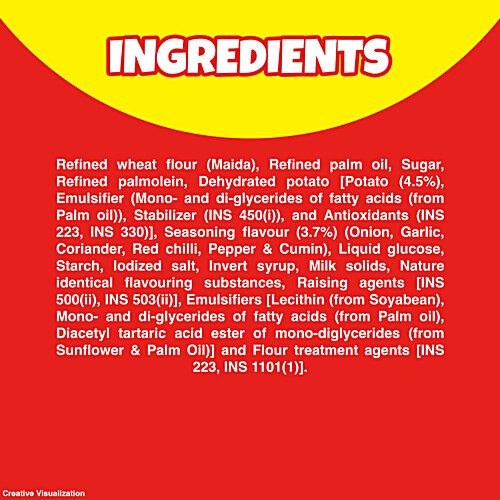 SUNFEAST All Rounder, Thin, Light & Crunchy Potato Biscuit With Chatpata Masala Flavour 75 g