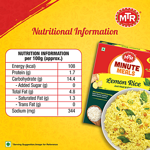 MTR Ready To Eat - Lemon Rice 250 g