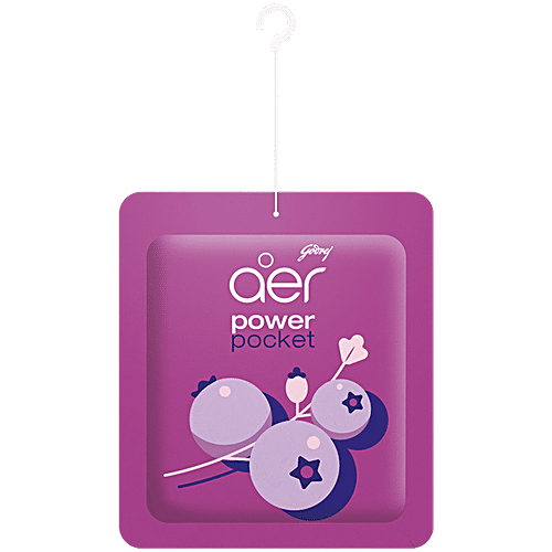 GODREJ AER Power Pocket - Long Lasting Bathroom Fragrance, Berry Rush 10 g