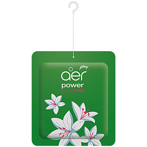 GODREJ AER Power Pocket - Long Lasting Bathroom Fragrance, Floral Delight 10 g