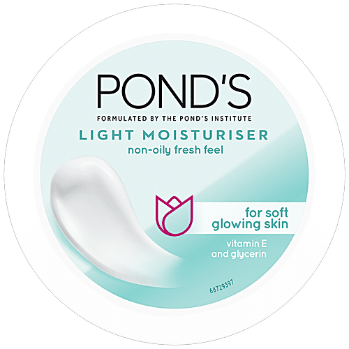 PONDS Light Moisturiser - With Vitamin E & Glycerine, For Non-Oily Fresh Feel 200 ml