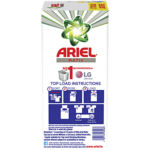 ARIEL Matic Top Load Detergent Powder 6 kg
