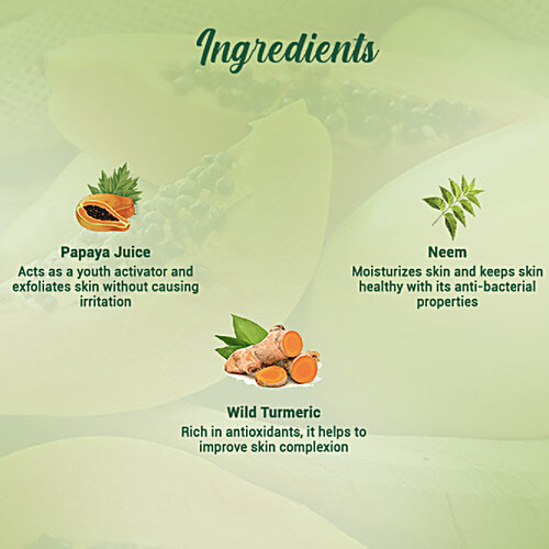 BIOTIQUE Deep Cleanse Face Wash - Papaya, For Visibly Glowing Skin, All Skin Type 50 ml