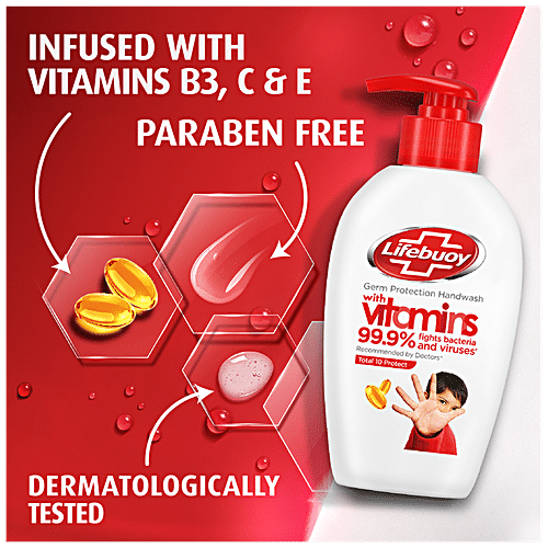 LIFEBUOY Total 10+ Handwash - 99.9% Germ Protection 80 ml