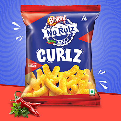 BINGO! No Rulz Masala Curlz - Baked 80 g