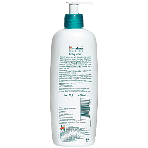 HIMALAYA Baby Lotion - With Almond & Olive Oil 400 ml