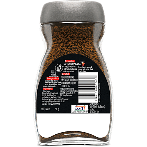 NESCAFE CLASSIC Black Roast Instant Coffee Powder - Rich & Dark 90 g