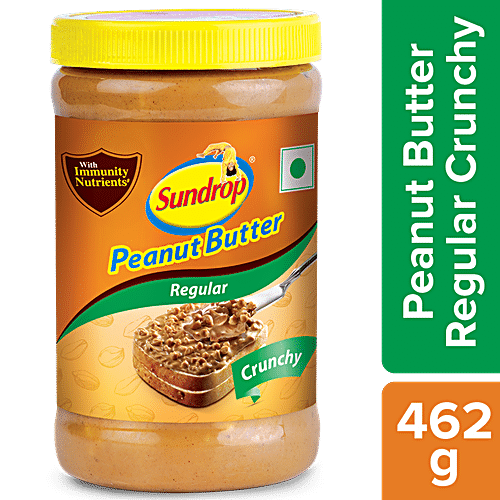 SUNDROP Peanut Butter - Regular, Crunchy 462 g