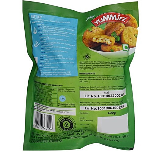 GODREJ YUMMIEZ Aloo Tikki 400 g