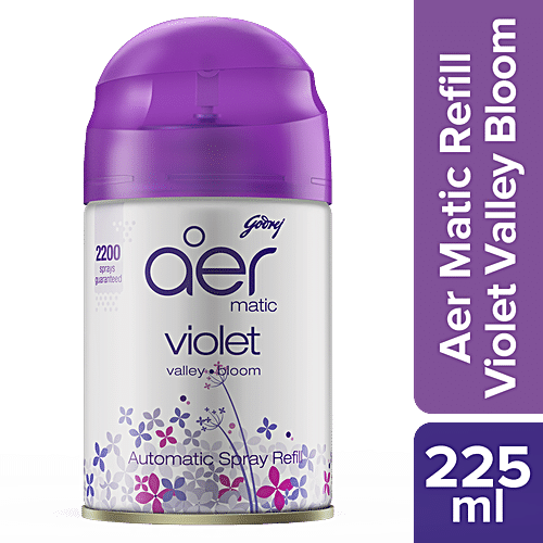 GODREJ AER Matic Refill, Automatic Room Fresheners - Violet Valley Bloom 225 ml