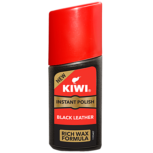 KIWI Instant Liquid Shoe Polish - Black 40 ml