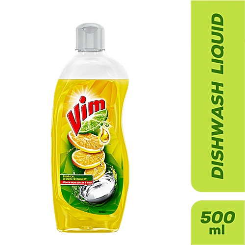 VIM Dishwash Liquid Gel Lemon 500 ml