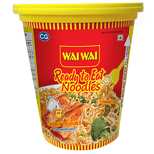 WAI WAI Ready To Eat Chicken Cup Noodles 75 g