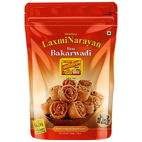LAXMINARAYAN Best Bakarwadi - No Onion & Garlic 400 g