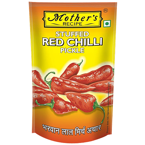 MOTHER'S RECIPE Pickle - Red Stuffed Chilli 200 g