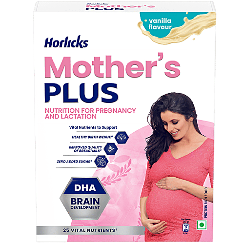 HORLICKS Mother's Plus Nutrition Drink - Vanilla Flavour, For Pregnancy & Lactation 400 g