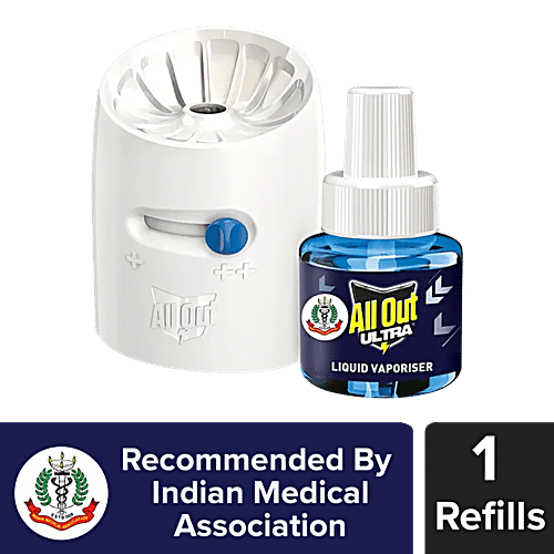 ALL OUT Ultra Liquid Vaporiser Mosquito Repellent Starter Pack 45 ml