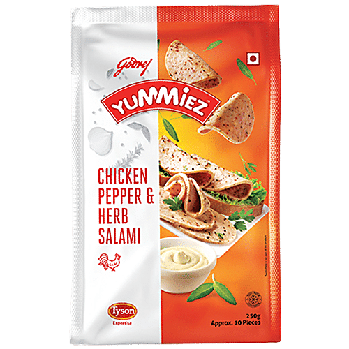 GODREJ YUMMIEZ Chicken Pepper & Herb Salami 250 g