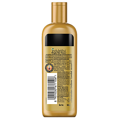 INDULEKHA Bringha Hair Cleanser - Prevents Hair Fall, Does not Contain Parabens 100 ml