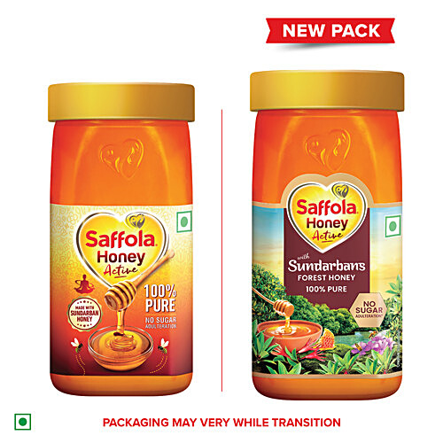 SAFFOLA Honey Active - Made With Sundarbans Forest Honey 250 g