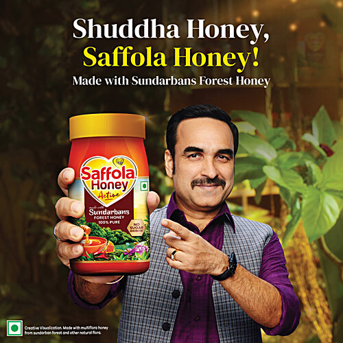 SAFFOLA Honey Active - Made With Sundarbans Forest Honey 250 g