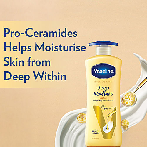 VASELINE Deep Moisture Serum In Lotion - For Dry Skin 600 ml
