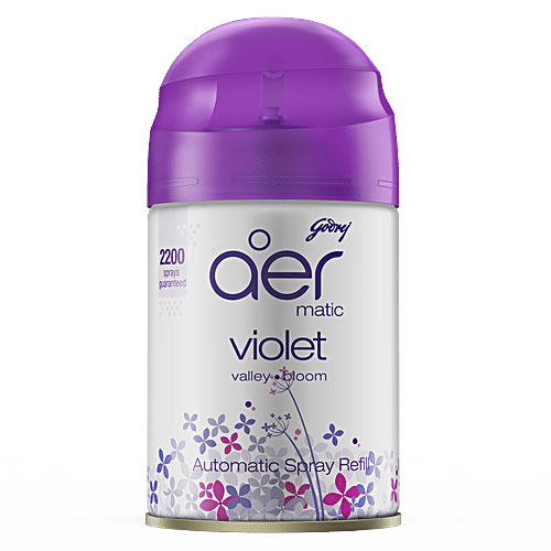 GODREJ AER Matic Refill, Automatic Room Fresheners - Violet Valley Bloom 225 ml