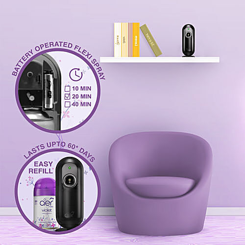 GODREJ AER Matic Refill, Automatic Room Fresheners - Violet Valley Bloom 225 ml