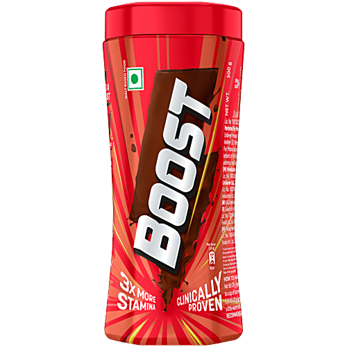 BOOST Chocolate Nutrition Drink - For 3X Stamina - Builds Bone & Muscle Strength 500 g