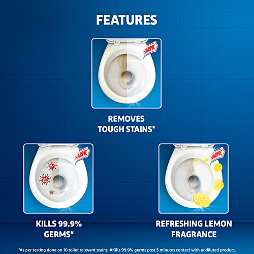 HARPIC Disinfectant Toilet Cleaner Liquid - Lemon 500 ml