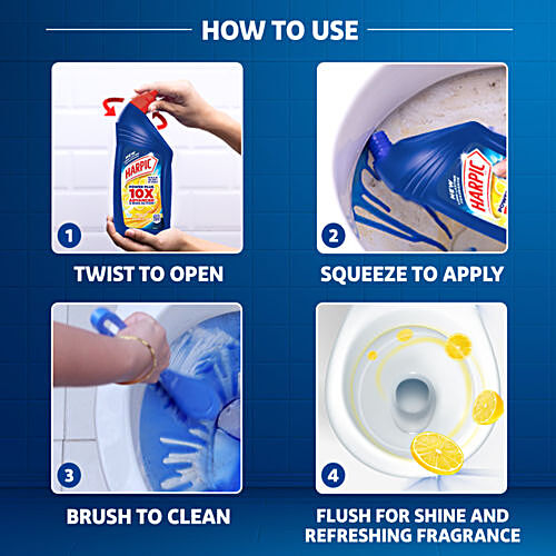 HARPIC Disinfectant Toilet Cleaner Liquid - Lemon 500 ml