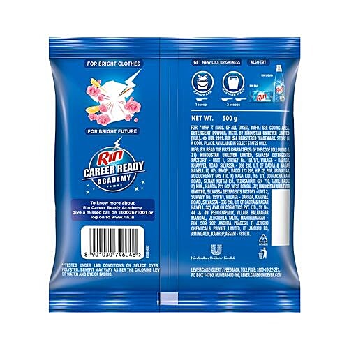 RIN Refresh Lemon & Rose Detergent Powder 500 g