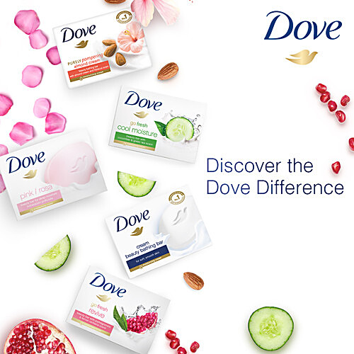 DOVE Cream Beauty Bathing Bar, Has 1/4th Moisturizing Cream 225 g