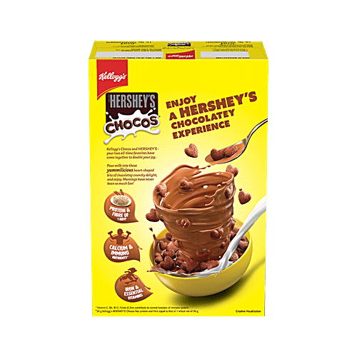 KELLOGG'S Hershey's Chocos - Chocolatey Breakfast Cereal For Kids 325 g