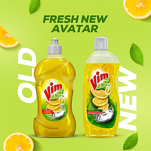 VIM Dishwash Liquid Gel Lemon 500 ml