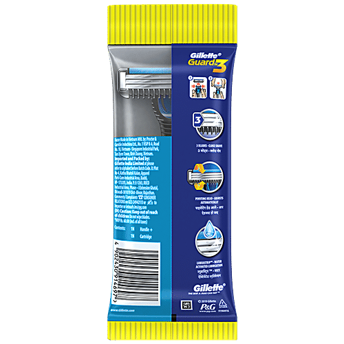 GILLETTE Guard 3 Shaving Razor for Men with 1 Cartridge 1 pc