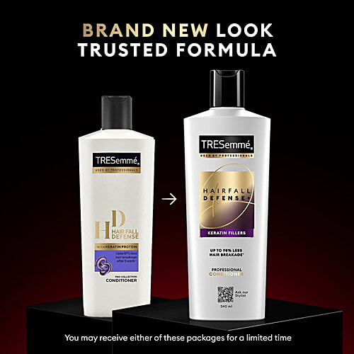 TRESEMME Hair Fall Defense Pro Collection Conditioner - with Keratin Protein, Upto 97% Less Hair Breakage After 1 Wash 80 ml